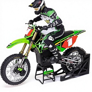 Moto électrique RC LO SI Promoto-MX à l'échelle 1/4, combo prêt à l'emploi avec gyroscope, batterie, chargeur, idéal pour le divertissement de course tout-terrain Pro Circuit - Product Image 1