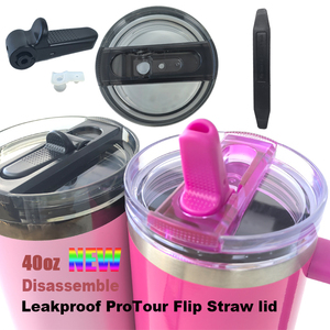 Sostituzione del coperchio in cannuccia ribaltabile senza BPA per chiusura ermetica da 40 once e senza fuoriuscite e superficie igienica senza sporcizia o sporcizia non ammuffita - Product Image 5