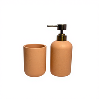 Ensemble d'accessoires de salle de bain en béton de couleur personnalisée, distributeur de lotion pour salle de bain, utilisation à l'hôtel et à la maison, écologique