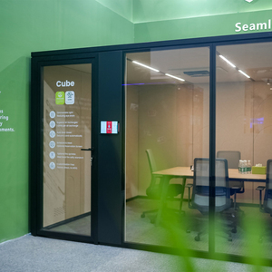Flexspace-Cabina de oficina nueva, cápsula de reunión de oficina, sala de reuniones comercial acústica, cápsula insonorizada, espacio privado, cápsula de oficina silenciosa - Product Image 5