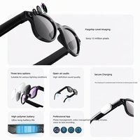 Kacamata Pintar AI Kamera Sony 13MP Pengisian Daya Nirkabel Audio Open Ear Asisten AI Panggilan Bebas Genggam untuk Olahraga