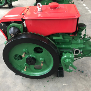 Moteur diesel monocylindre quatre temps refroidi par eau 30 CV KM160 à injection directe AMEG avec démarrage au pied et roulement - Product Image 1