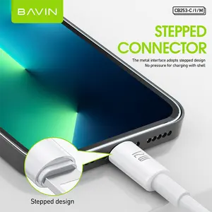 Bavin micro miglior prezzo tpe cavo dati usb cb253 vendita calda 1m 1.2m 2m cavi caricabatterie usb multifunzione android