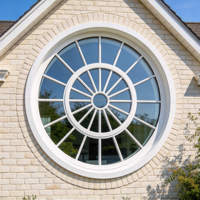 Fenêtre en aluminium sur mesure de style gothique pour villa européenne, profil à rupture de pont thermique, double vitrage insonorisé, fenêtre sur mesure