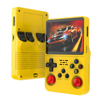 R36s Nouvelles couleurs Lecteur de jeux vidéo Écran IPS 3,5 pouces Système Linux 64G 15000 jeux R46s Console de jeu portable rétro