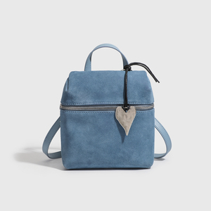 Custom Logo <b>Soft</b> Solid Color Suede <b>Leather</b> Zipper Crossbody <b>Bag</b> New Suede Women's Shoulder <b>Bag</b> Genuine <b>Leather</b> Cross body <b>bag</b> - Product Image 4