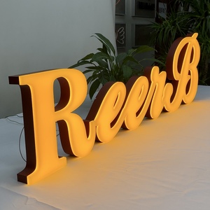 Panneau publicitaire LED 3D personnalisé en acrylique pour extérieur/intérieur, à fixer au mur, avec plusieurs couleurs pour les bureaux et les magasins - Product Image 1