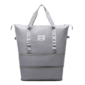 Bolsa de lona de gimnasio extensible impermeable de gran capacidad portátil Oxford Separación en seco y húmedo Deportes Viajes Weekender Duffel portátil - Product Image 3