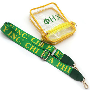 Chi Eta phi sorority PVC Crossbody Tote túi công suất lớn trong suốt vai Sling Ví rõ ràng sân vận động thư bãi biển - Product Image 3
