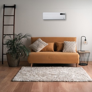 Stufa Elettrica da Pavimento 2000W, 2 Potenze, 3 Funzioni, PTC, Telecomando, Timer, 19x50x14 cm; Ideale per - Product Image 2