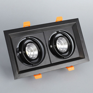 Faretti a led a forma di pannocchia quadrata con faretti a doppio singolo a tre teste per negozio e centro commerciale con faretto a vescica con faretto - Product Image 2