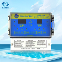 Automatic Salt Water Chlorinator and PH ORP Controller Water Quality Monitor Swimming Pool Disinfect System for in Ground Pool