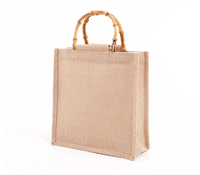 Sac fourre-tout long en jute naturel avec logo personnalisé BAIGE - Sac à vin réutilisable écologique 15 pouces en lin bio, emballage PP, vente en gros OEM/ODM