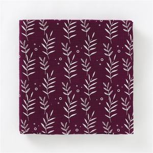 Coperta avvolgente in cotone con stampa a <span class=keywords><strong>pianta</strong></span> rossa 120x120cm coperta avvolgente in cotone biologico - Product Image 2