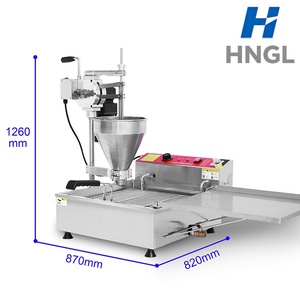Freidora automática de mini donuts de queso, máquina para hacer donuts Lokma de 3 formas, bolas de donut Pon De Ring y donuts Mochi - Product Image 2