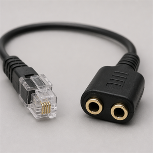 Cavo Adattatore Audio da RJ9 a 3,5mm, da Maschio a 2 Porte Femmina, Convertitore per Cuffie per Telefono, Call Center, Proiettore, Altoparlante - Vendita all'Ingrosso - Product Image 5