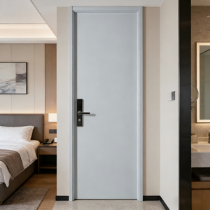 Porta in Legno Insonorizzata per Appartamenti 55dB, Vernice Ecologica a Base d'Acqua, Design Minimalista, Tre Scanalature di Tenuta, <span class=keywords><strong>Dimensioni</strong></span> Personalizzabili, Garanzia 2 Anni - Product Image 2