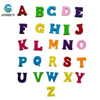 Jouets éducatifs préscolaires : lettres en feutrine, autocollants alphabet, bannière autocollante, lettres majuscules pour enfants
