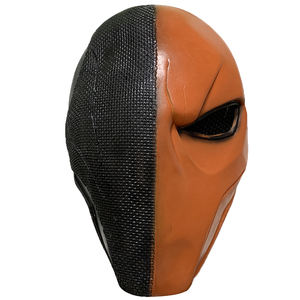 Accessoires d'<span class=keywords><strong>horreur</strong></span> Casque Deathstroke <span class=keywords><strong>Arkham</strong></span> City Superhero pour Halloween Cosplay Props Effrayant One-eyed Full Face Masque en Latex - Product Image 1