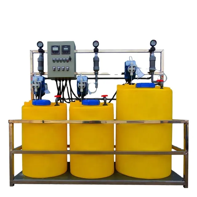 corrosion inhibitor biocides chemical dosing system for chilled water and cooling tower system
