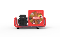 Compresseur d'air portable haute pression 4500 psi, certifié CE CCS, à moteur électrique, piston lubrifié, refroidissement par air, 4 étapes, 100 L/min