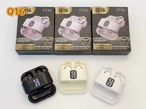 Casque intra-auriculaire deux-en-un <span class=keywords><strong>Q16</strong></span> pour couple, haute qualité sonore, affichage numérique LED, sans fil 5.3, étanche IPX5 - Product Image 2