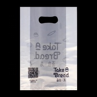 Şeffaf plastik restoranlar takeaway çanta ile özel paket çanta gıda ambalaj plastik özelleştirilebilir