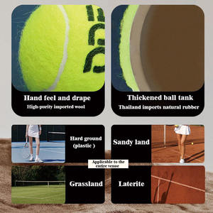 Balle de tennis certifiée ITF ODEA PADEL TOUR 2026, 47 % feutre de laine thaïlandaise et noyau intérieur en caoutchouc naturel, rebond : 135-147 cm - Product Image 4