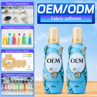 Pelembut Pakaian Cair 700g Perawatan Cucian OEM ODM Kemasan Botol Kustom