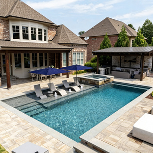 Custom Design 3d Hotel di lusso per famiglie grande Spa <span class=keywords><strong>piscina</strong></span> all'aperto Jacuzzi intarsa in fibra di vetro nuoto Spa piscine in fibra di vetro - Product Image 6