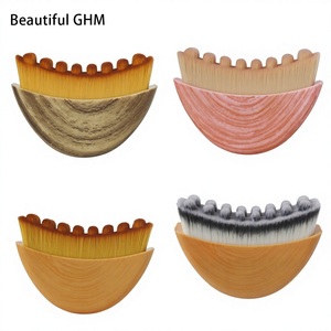 Brosse de massage sèche pour drainage lymphatique, contour <span class=keywords><strong>du</strong></span> menton et de la mâchoire, sculpture précise <span class=keywords><strong>du</strong></span> <span class=keywords><strong>visage</strong></span>, soulagement de la fatigue - Product Image 2