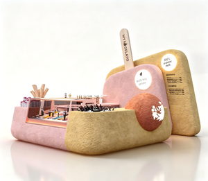 Quiosco Personalizado de Helados para Centro Comercial |   Mostrador Modular para Helados con Iluminación LED y Diseño de Puesto de Venta, Solución Integral para Equipamiento de Tiendas - Product Image 1