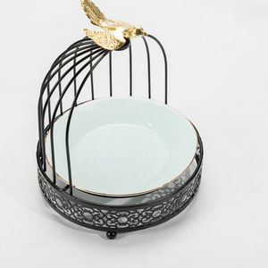 Rak Piring Melayani Kue 3 Tingkat, Rak Piring Kue Logam Emas, Rak Piring 2 Tingkat - Product Image 3