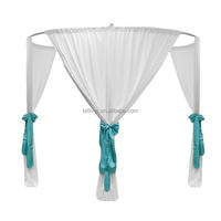Support d'étagère rétractable réglable en alliage d'aluminium Supports de fleurs artificielles pour décoration murale de mariage de cerf Support de fond pour tuyau drapé
