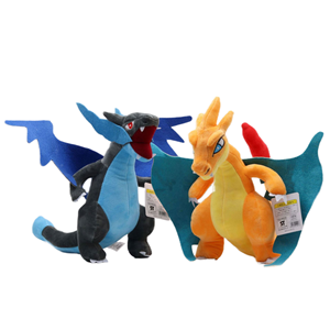 Peluche Charizard Gigante 23cm, Drago Blu e Giallo, in Cotone PP Ricamato con Etichetta, Regalo per Bambini - Product Image 1
