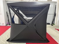 Tente de sauna portable OEM ODM à chauffage par bois avec cheminée, sauna extérieur isolé pour le camping, le glamping et le bien-être