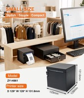 Imprimante de reçus de cuisine commerciale NORGEE Zy-H861 OEM ODM 80 mm avec coupe automatique haute vitesse, USB, LAN et Wi-Fi