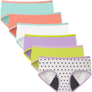 Braguitas Menstruales de 4 Capas para Mujer, Protección Postparto, <span class=keywords><strong>Incontinencia</strong></span>, Ropa Interior de Algodón, Corte Medio, para la Menstruación - Product Image 4