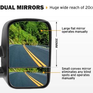 Espejos Retrovisores Manuales Extensibles MARVELAND para Land Cruiser Serie 70 75 76 78 79 de 1984 a 2022 - Product Image 4