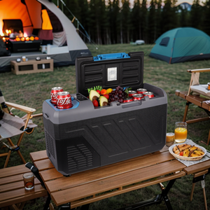Réfrigérateur DC & AC Mini réfrigérateur alimenté par batterie avec compresseur pour voyage Camping pique-niques activités de plein air - Product Image 3