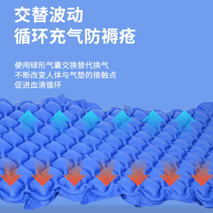 Cojín de aire esférico antiescaras, inflable, transpirable, azul, para ancianos y pacientes paralizados - Product Image 1