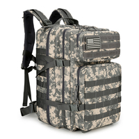Sac à dos de camouflage d'extérieur pour l'entraînement, la chasse, l'équipement modulaire EDC, le trekking, le combat, la survie, le sac à dos tactique de terrain