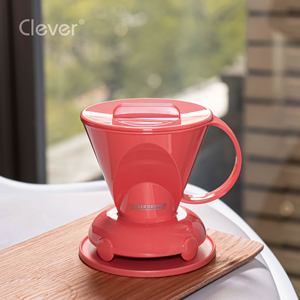 Filtro de Café Reutilizable Compacto de Material de Grado Alimenticio, Color Rojo Coral, Forma Trapezoidal, para Oficina o Despensa - Product Image 4