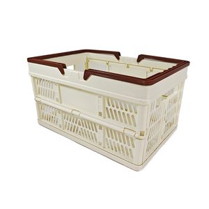 Cesta <span class=keywords><strong>de</strong></span> almacenamiento plegable <span class=keywords><strong>de</strong></span> plástico para frutas y verduras con asa - Product Image 3