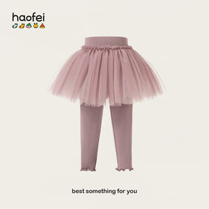 El último diseño coreano Sweet Girls <span class=keywords><strong>Tutu</strong></span> Falda Pantalones Venta al por mayor Boutique Kids Soft Otoño Invierno Leggings - Product Image 1