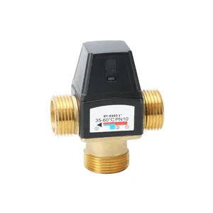 Top Vendor 3/4" 3 Way Valve Brass Thermostatic Mixing Valve BJ45005