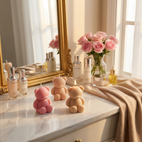 Bestseller Luxuriöse Duftkerzen mit Niedlichem Teddybär-Design 8 Farboptionen Neuartige Kerzen für Geschenkeläden und Einzelhandel