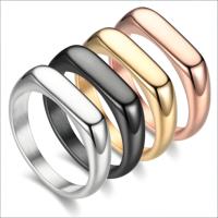 Bague vierge en acier inoxydable 316 plaqué or 18 carats pour gravure laser personnalisée, bijoux DIY, bague signet, vente en gros