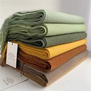 وشاح صوف طويل عالي الجودة دافئ من الكشمينة وشاح بشراشيب للنساء - Product Image 1