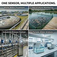 Sonde de turbidité industrielle en acier inoxydable pour eau claire, surveillance en temps réel, RS485 4-20mA, avec format MQTT Json